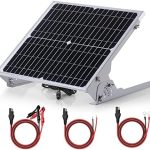 SUNER POWER 20W 12V Solar Battery Charger Maintainer, Built-in Smart MPPT Charge Controller, Adjustable Mount Bracket, Waterproof 20 Watt Solar Panel Kits for Car Automotive Boat Marine RV Trailer