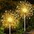 suddus Solar Garden Lights Outdoor Waterproof Decorative, 2Pack 150LED Firework Lights, Solar Fairy Lights for Yard, Garden, Party, Patio, Pathway, Flowerbed – Warm White